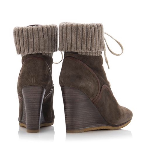 Chloe Wedge booties size 37 1/2 - Picture 4 of 4
